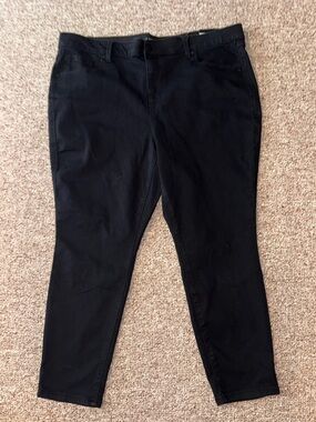D Jeans Black High Waisted Skinny ankle Jeans SZ 20 W